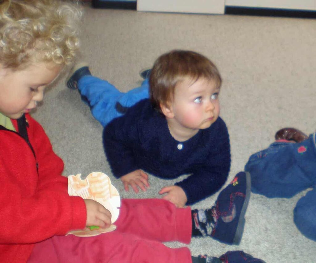 children in a home-based childcare setting